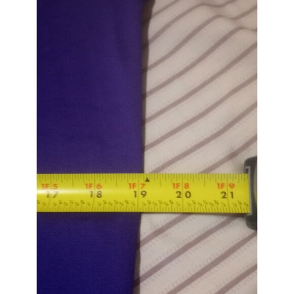 Nike Polo Shirt Mens Small Purple Dri-Fit LSU Tigers NCAA Jersey Athletic Active - Picture 10 of 11